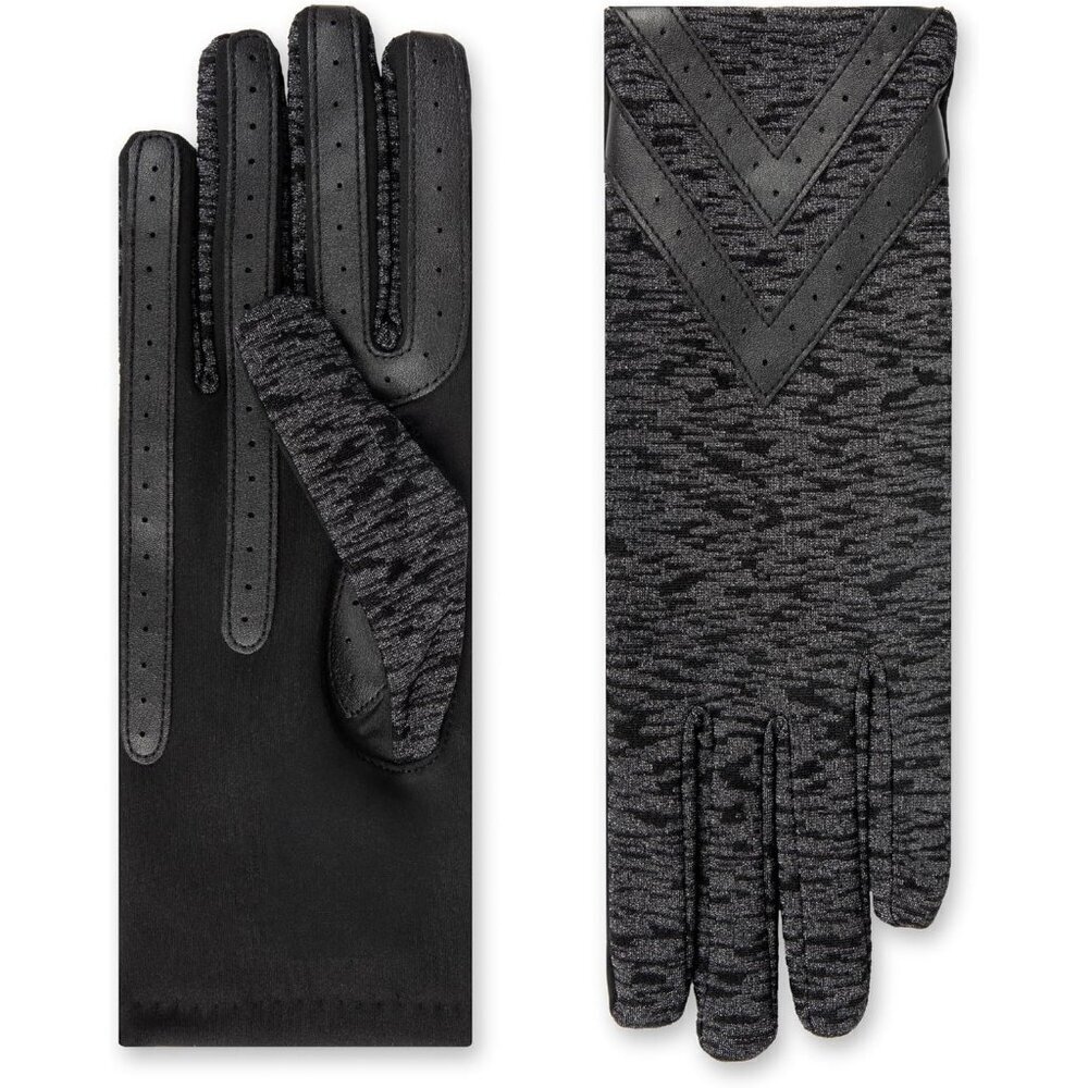 Women's Spandex Gloves Touchscreen Warm Fleece Chevron All Weather Small